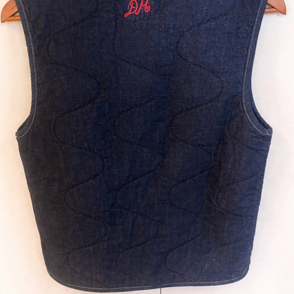Elegant Navy Quilted Vest for Women - Picture 3 of 4